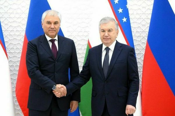 Володин встретился с президентом Узбекистана Шавкатом Мирзиёевым